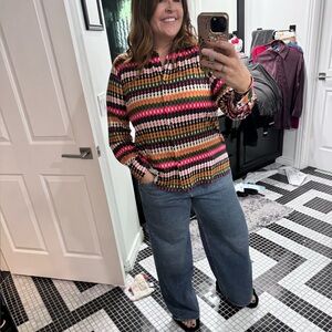 Vilagallo Multicolor Striped Button-Down Shirt